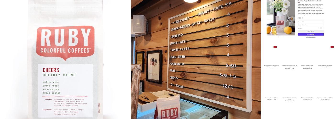 Ruby Coffee Roasters Cafe Stevens Point Menu