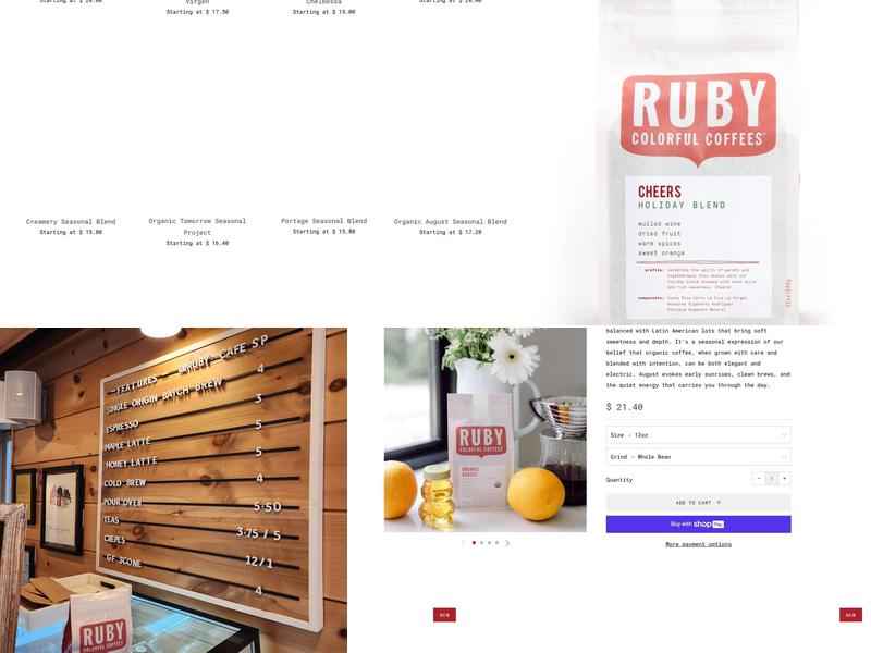 Ruby Coffee Roasters Cafe Stevens Point Menu