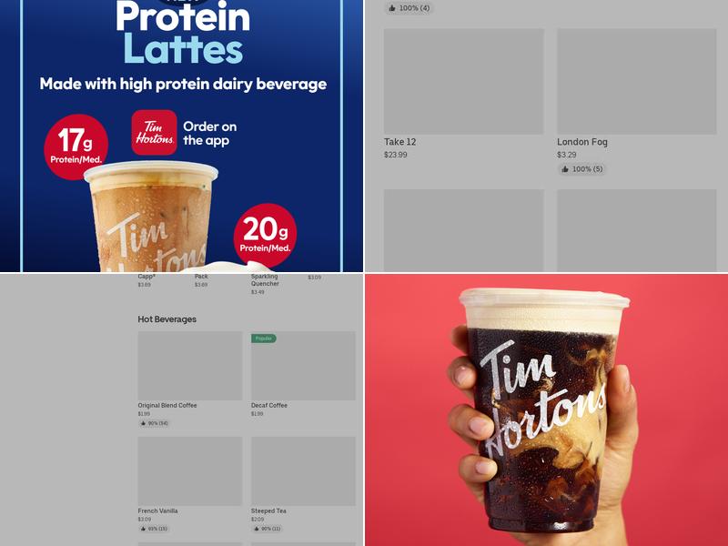 Tim Hortons Menu