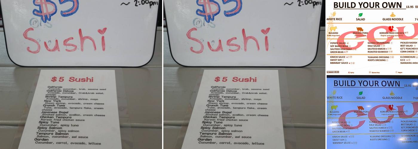 RICCUP Menu