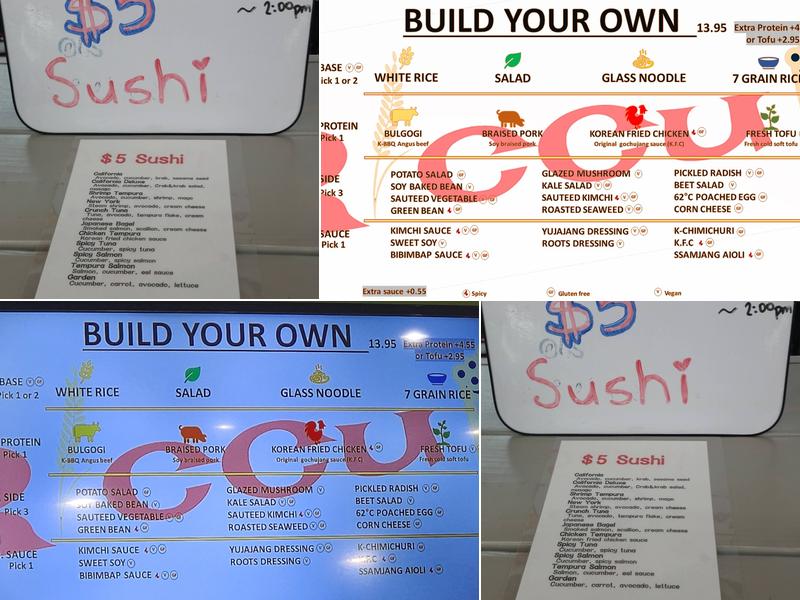 RICCUP Menu