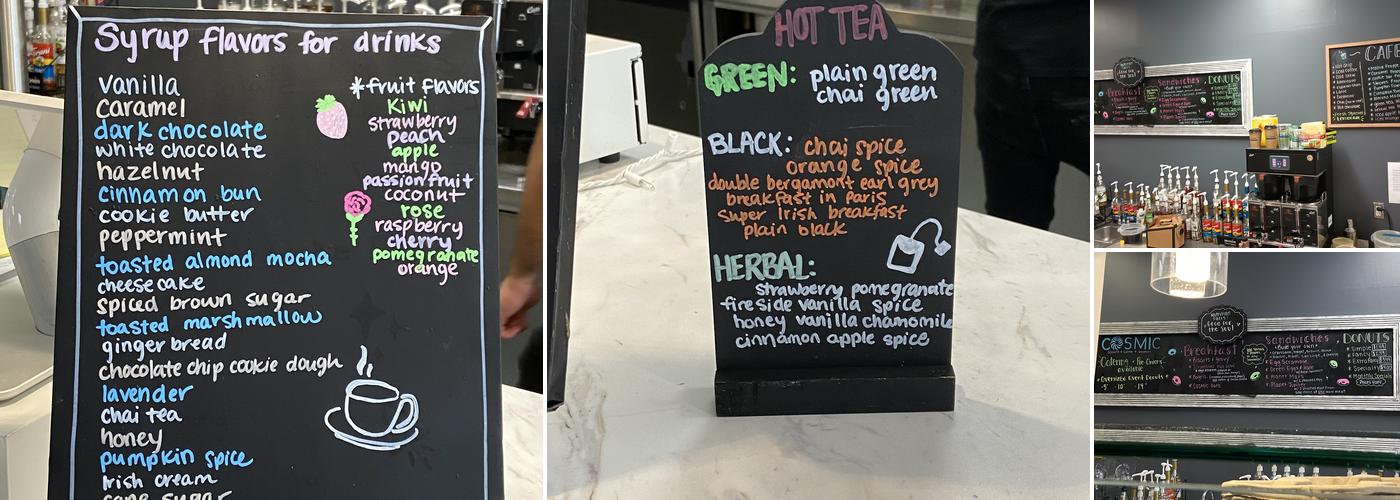 Cosmic Donuts Menu