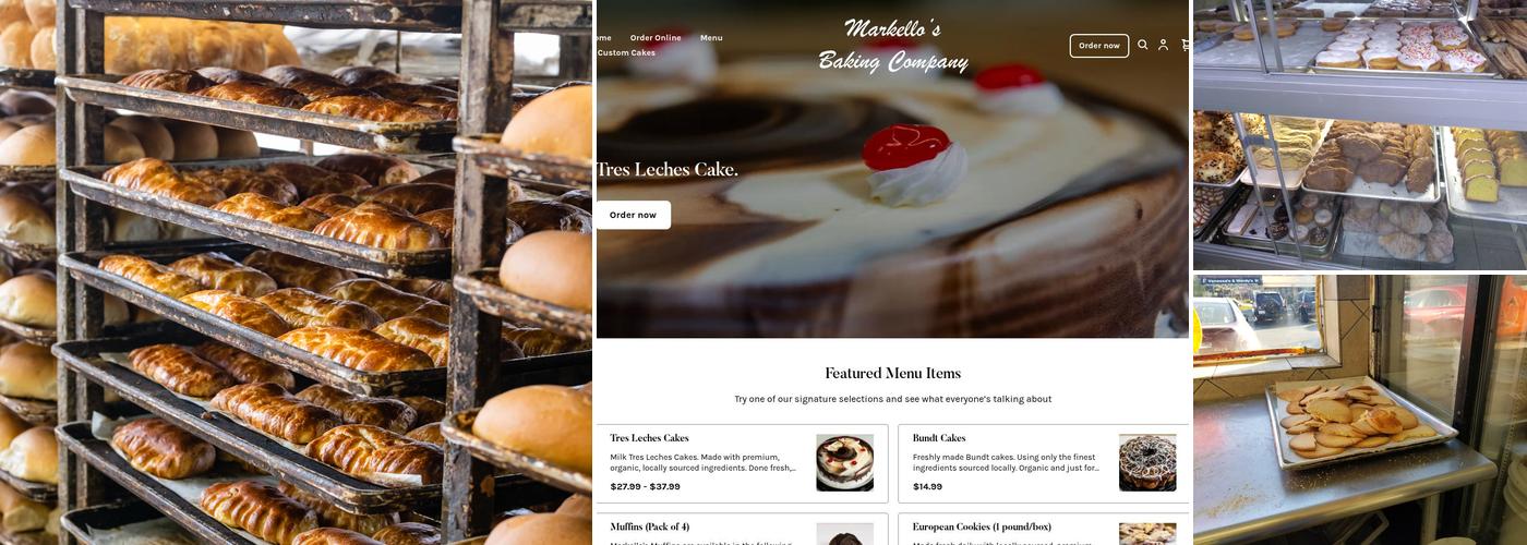 Markellos Baking Company Menu