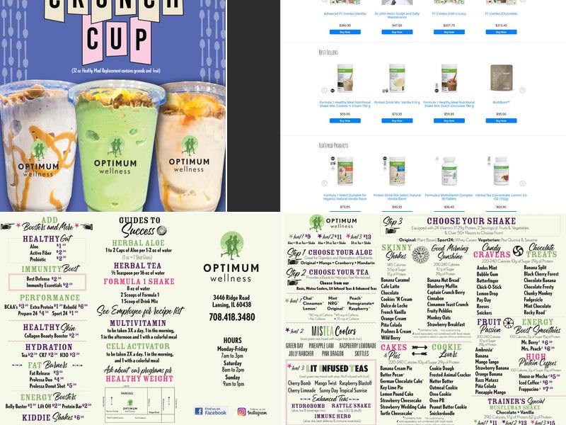 Optimum Wellness Menu