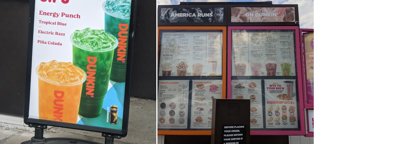 Dunkin' Menu