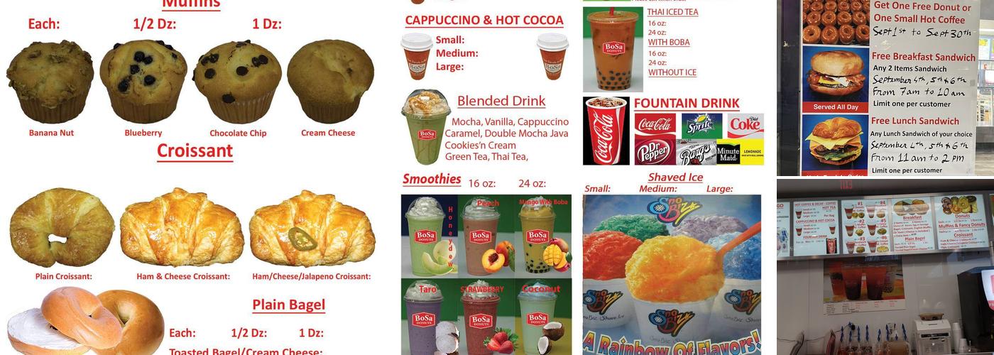 BoSa Donuts Menu