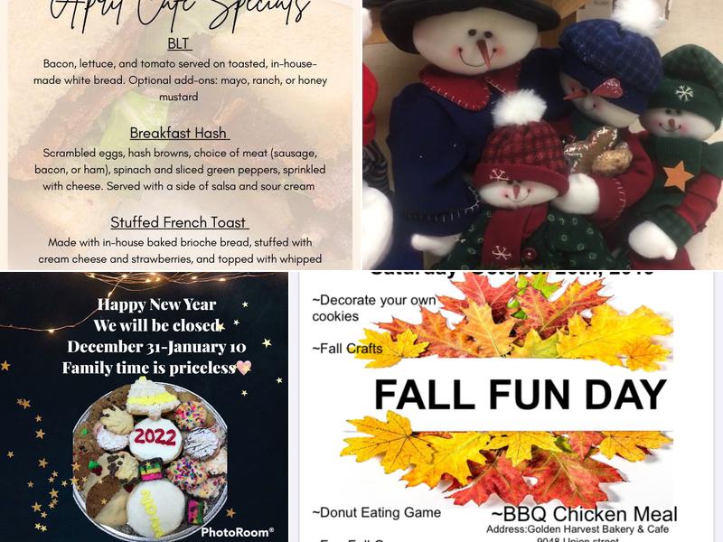 Golden Harvest Bakery & Cafe LLC Menu