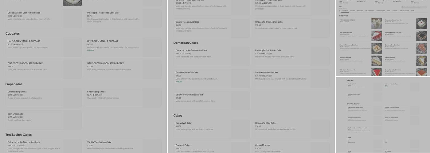 Mr. Cake Bakery & Dessert Menu