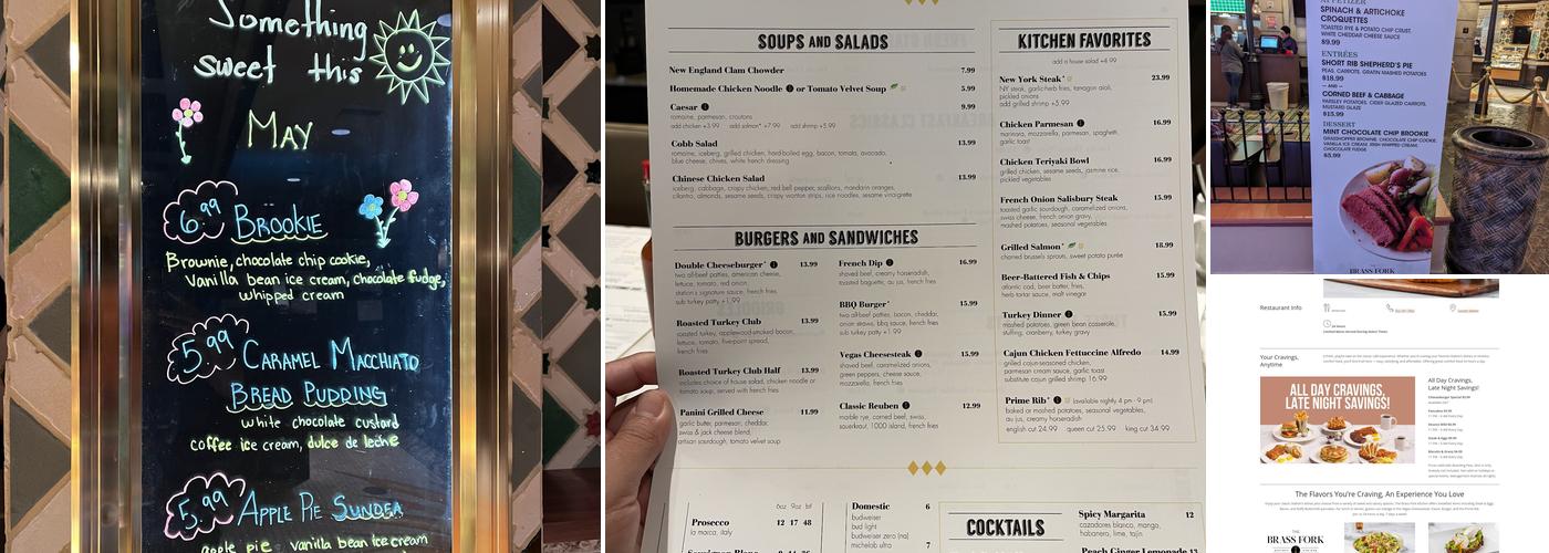 Brass Fork Menu