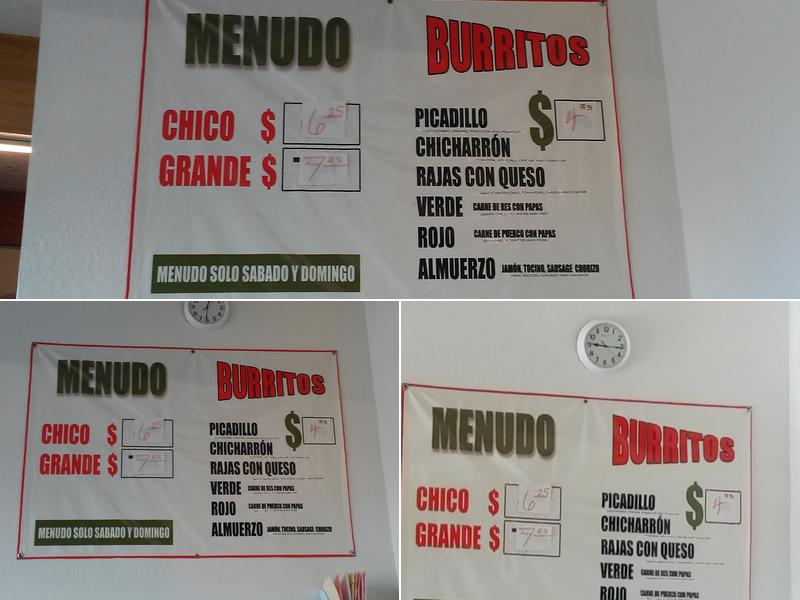 El Dorado Bakery Menu