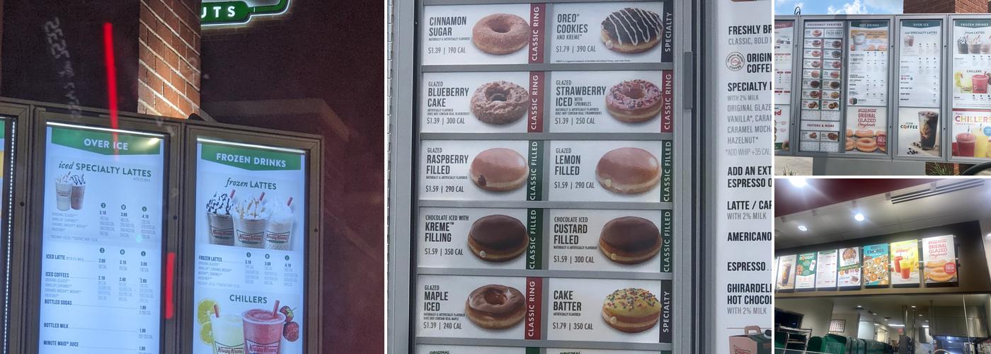 Krispy Kreme Menu