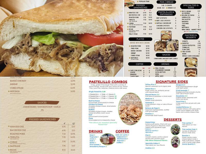 Papa’s Bakery Cafe Menu