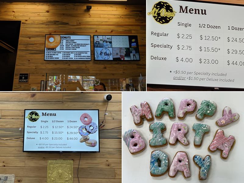 A1 DONUT Menu