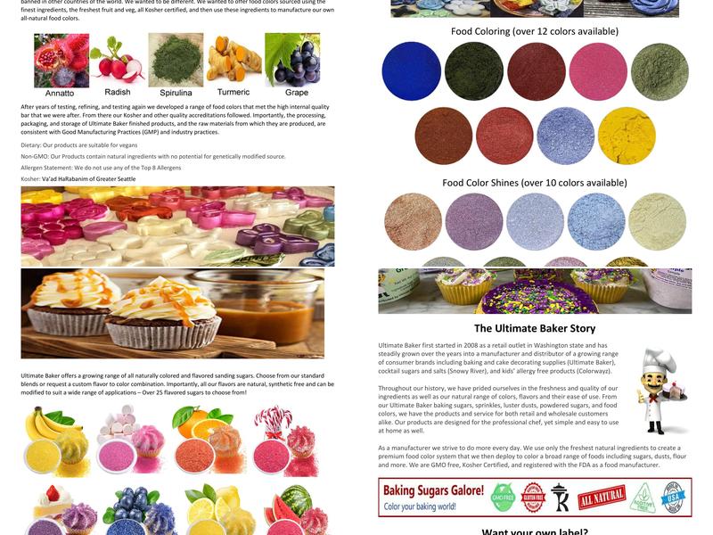 Ultimate Baker Menu