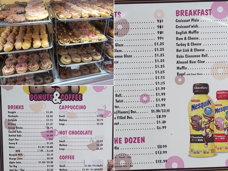 Best Donuts & Coffee Menu