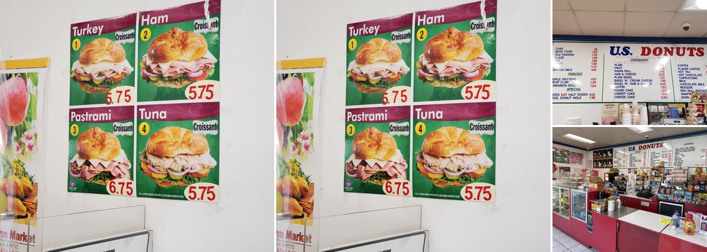 US Donut Menu