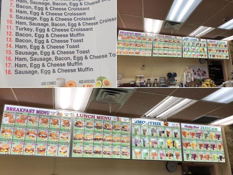 Mcdonut's & water Menu