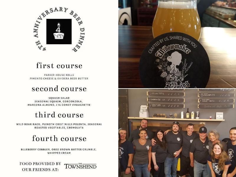 Widowmaker Brewing Menu