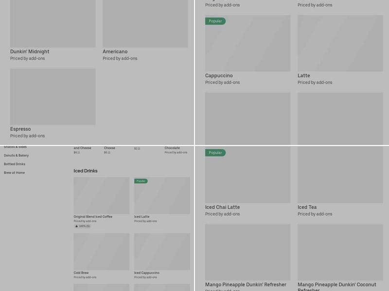 Dunkin' Menu