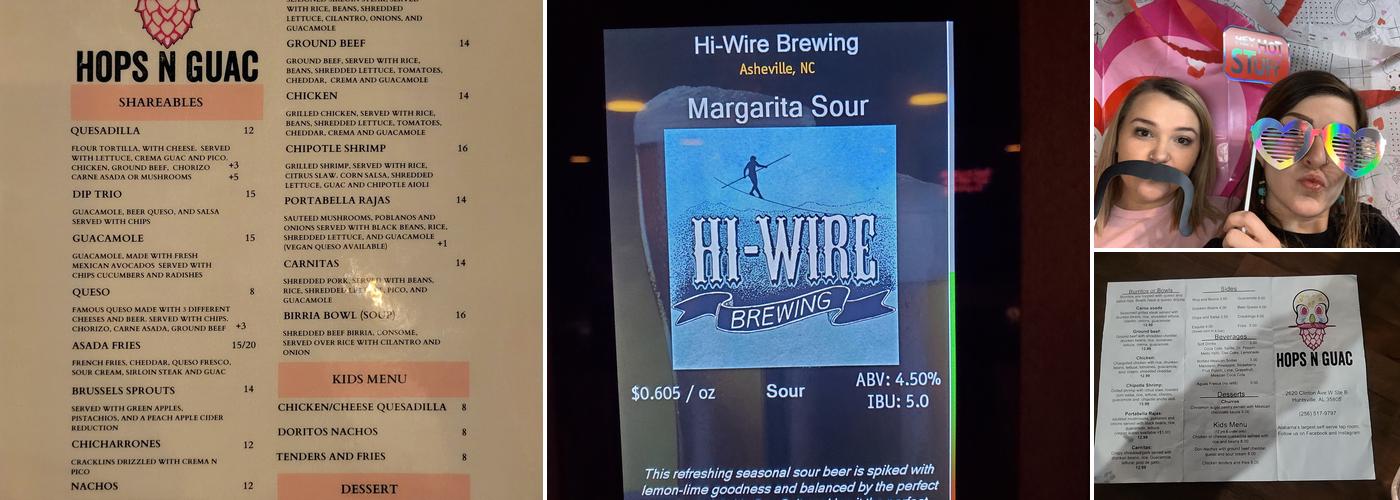 Hops N Guac Menu