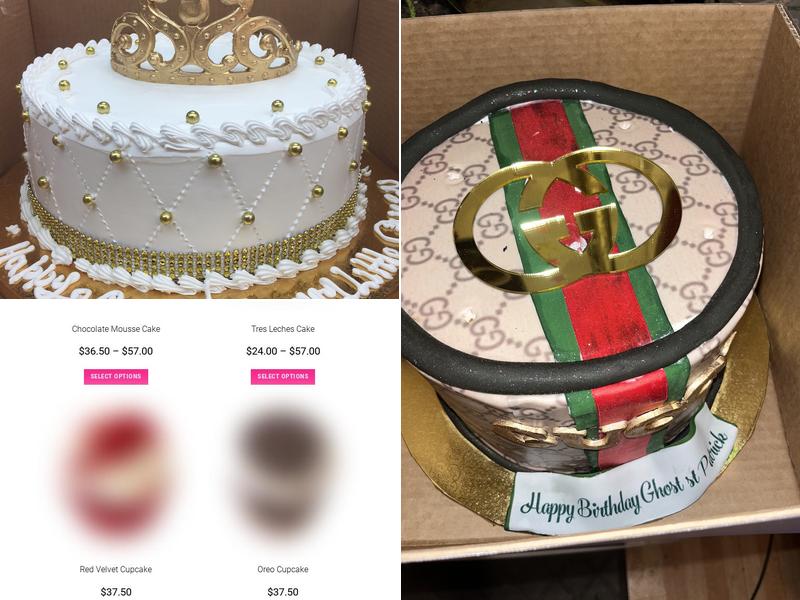 Capri Cakes Menu