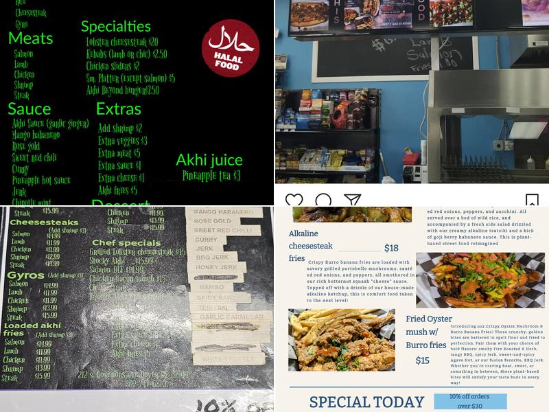 Akhibachis café Menu