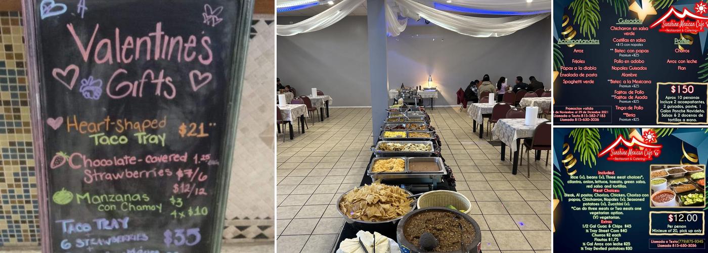 Sunshine Mexican Cafe - Restaurant & Catering Menu