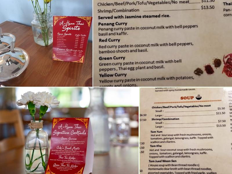 A-Hann Thai Menu