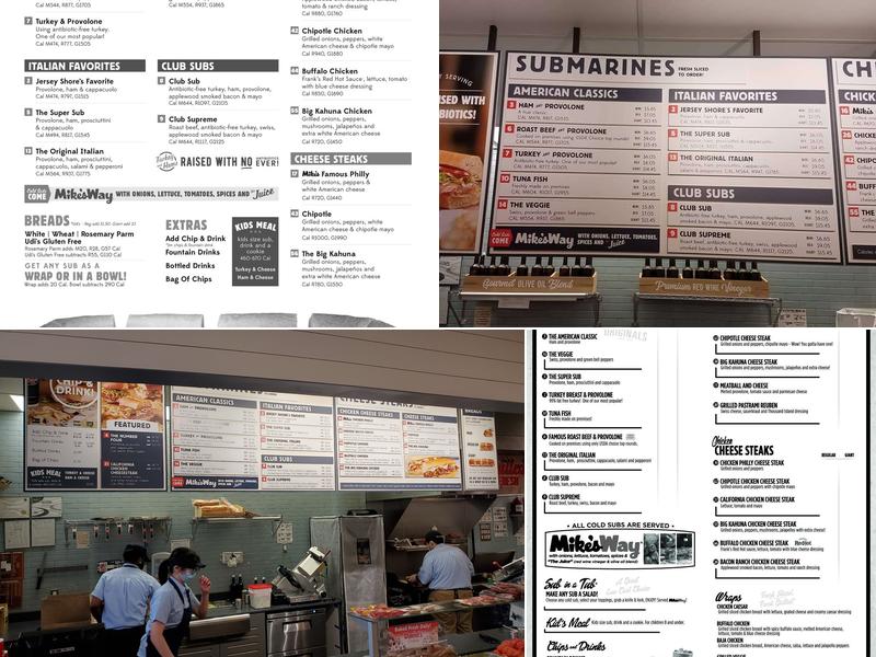Jersey Mike's Subs Menu