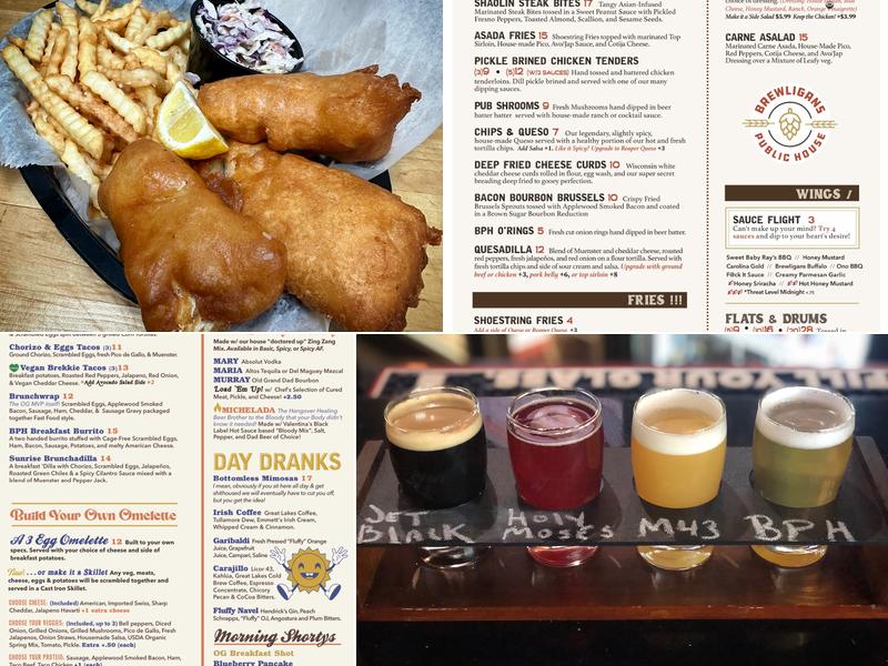 Brewligans Public House Menu