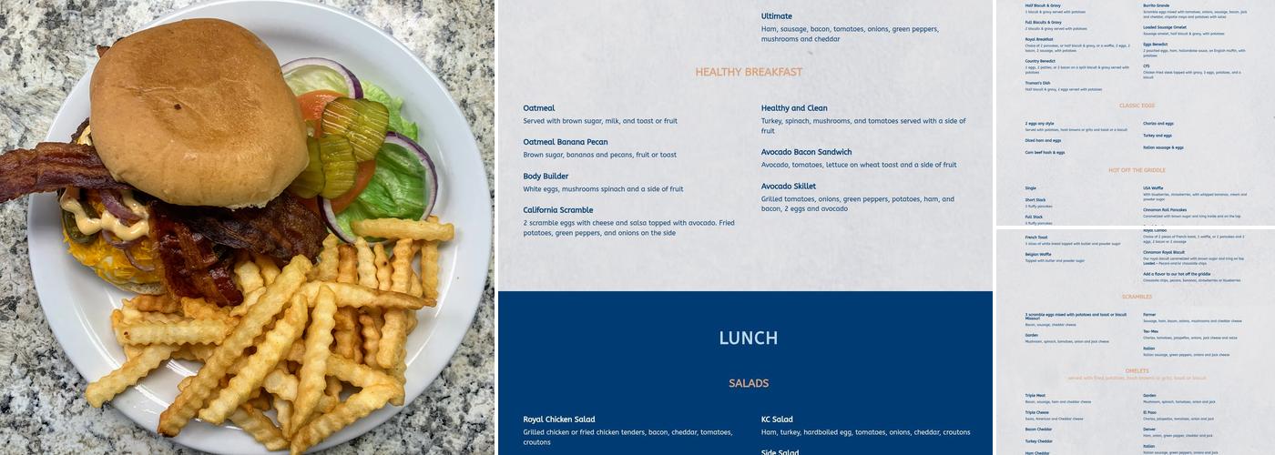 The Royal Biscuit Menu