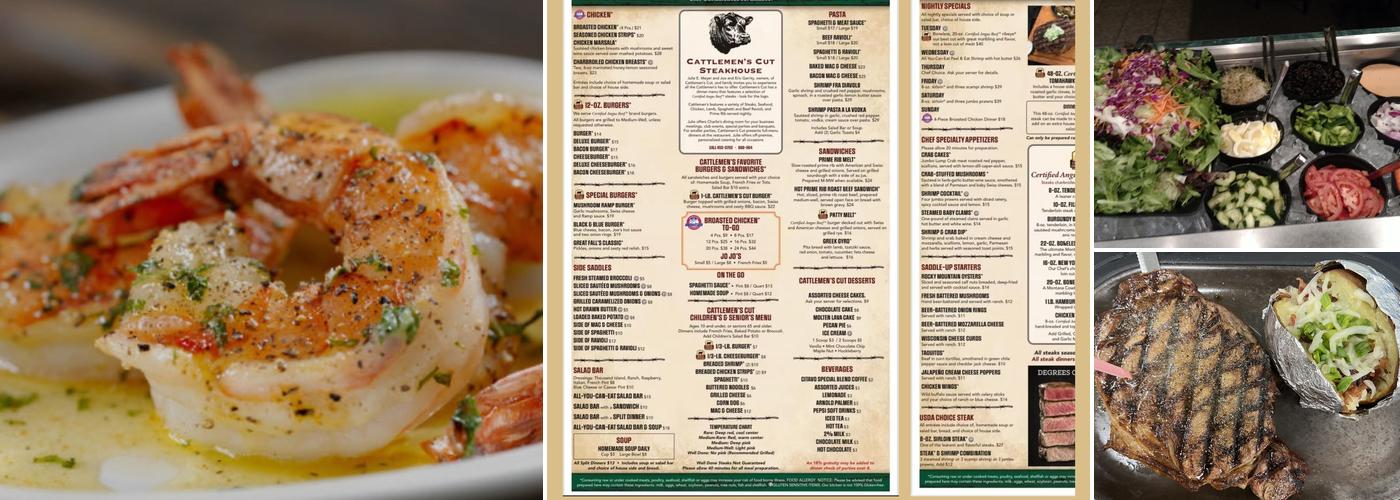 Cattlemen’s Cut Steakhouse Menu