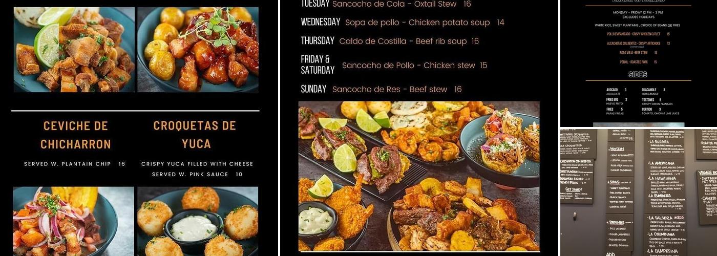 La Vecina Menu