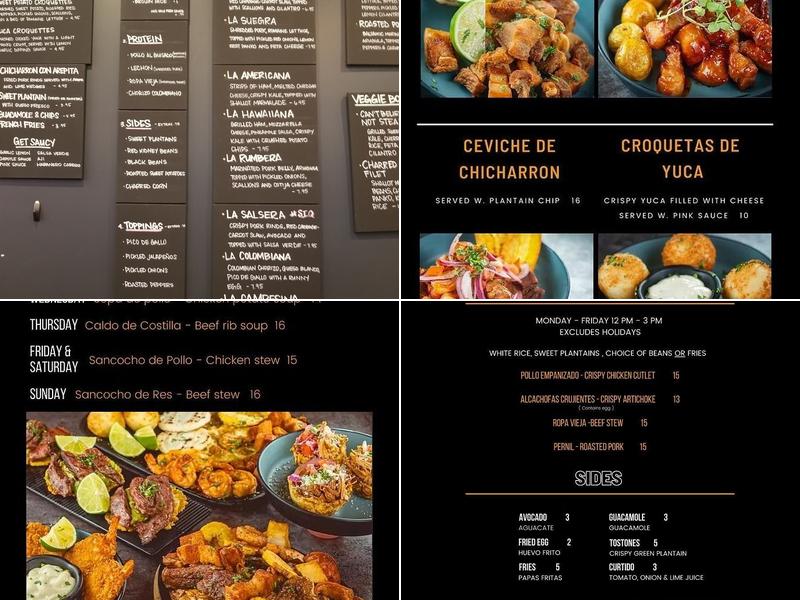 La Vecina Menu