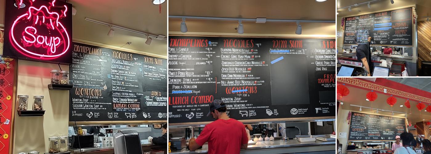 The Dumpling Lady Menu