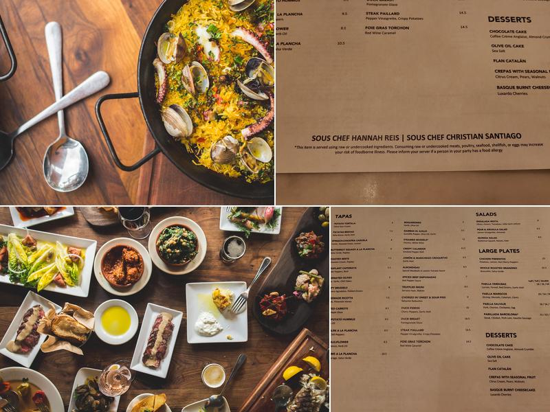 Barcelona Wine Bar Menu