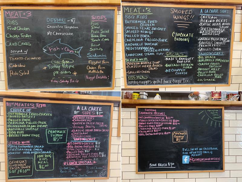 Georgia's Northside Menu