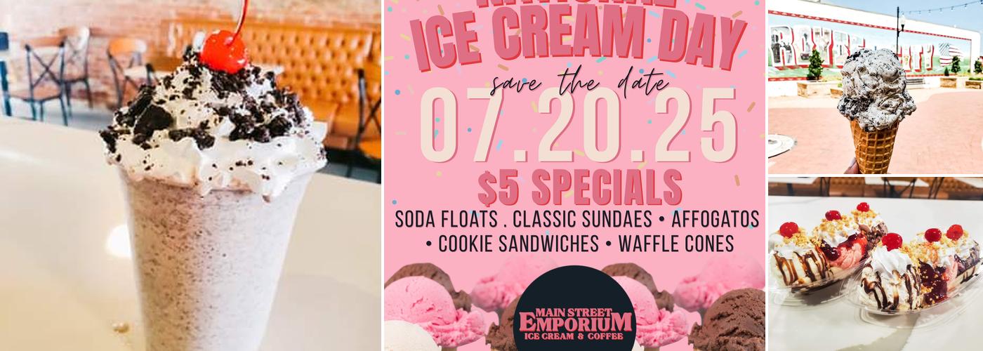 Main Street Emporium Ice Cream & Coffee Menu