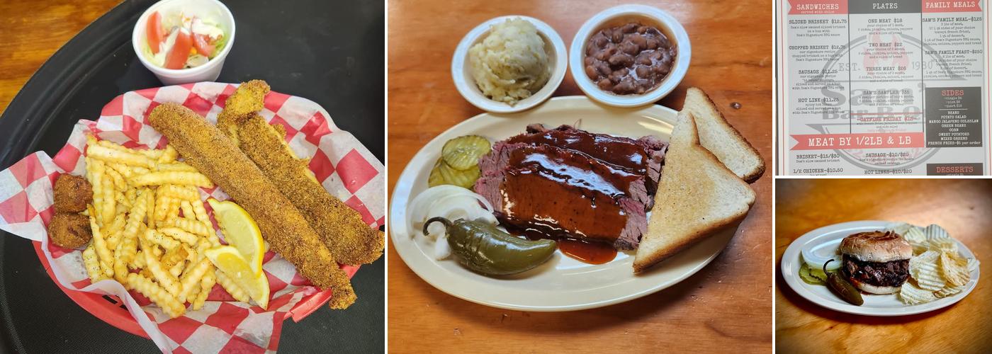 Sam's BBQ Menu