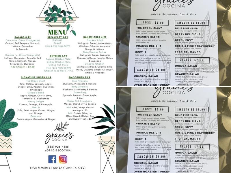 Be Cool Be Calm Eats Menu