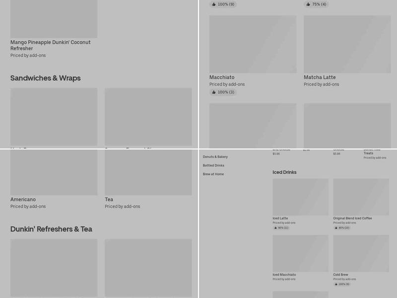 Dunkin' Menu