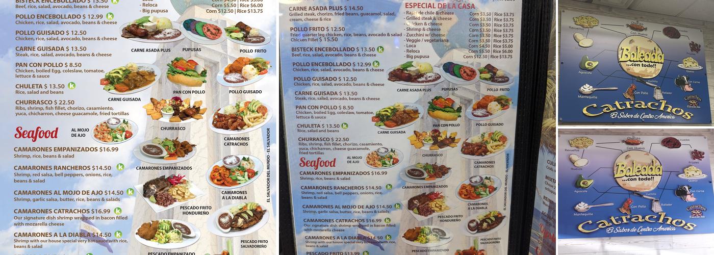 Catrachos Menu