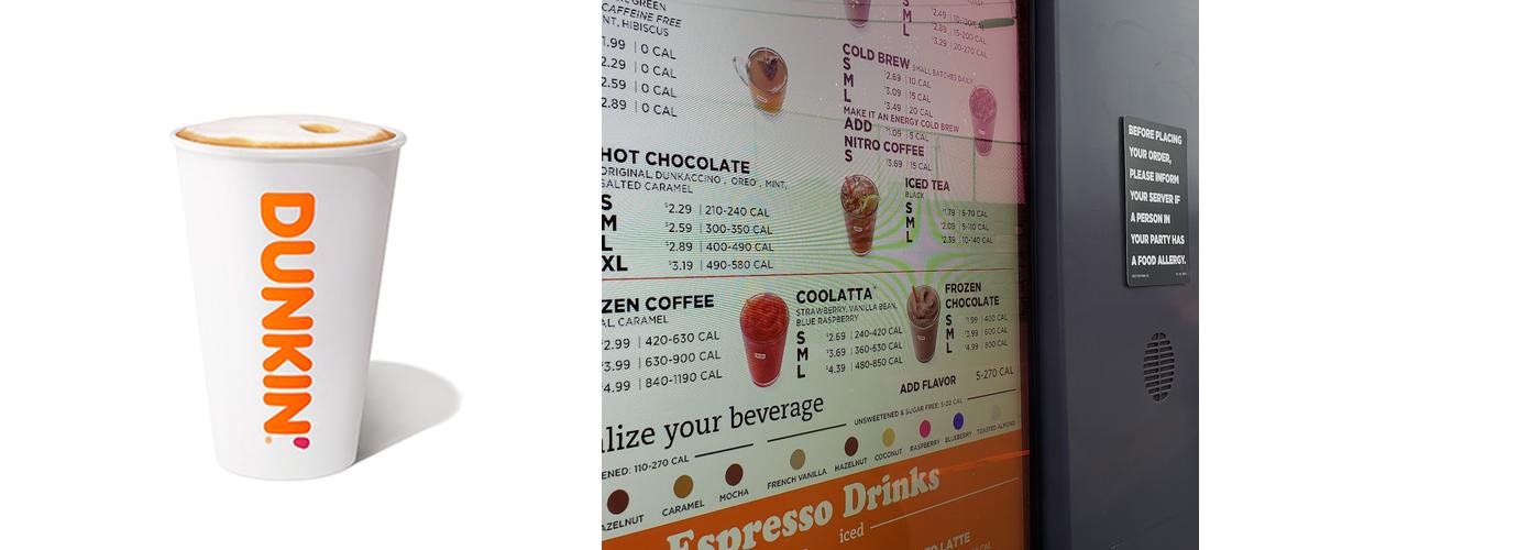 Dunkin' Menu