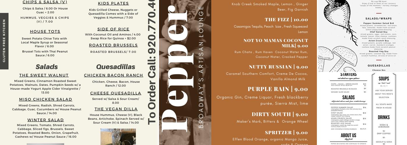Pepper Menu