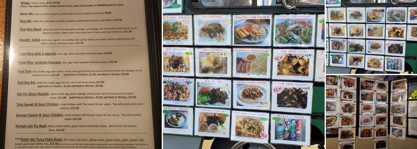 EggRoll Restaurant Plus Food Truck Menu