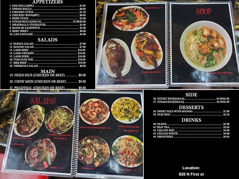 Seng's Kitchen Menu
