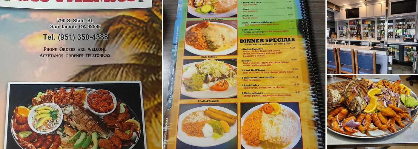 Mariscos Las Palmas Menu