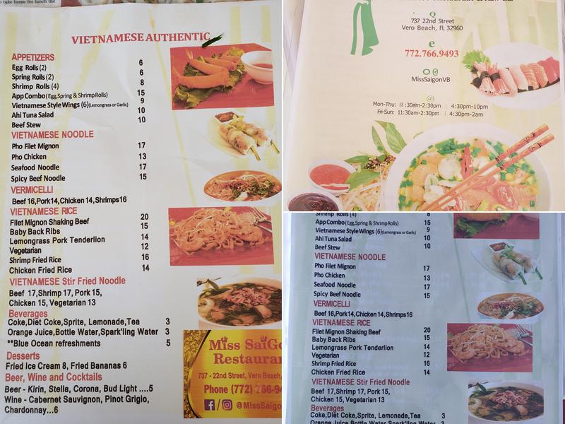 Jewelry by Miss Saigon Menu