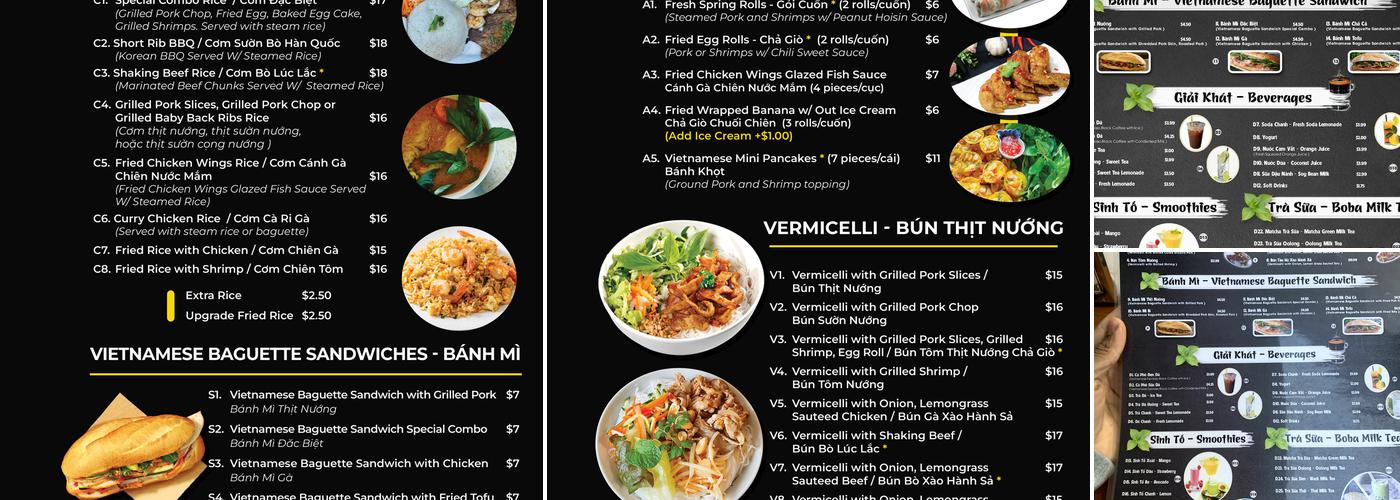 Pho Town Menu