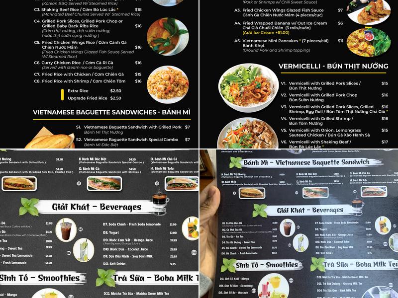 Pho Town Menu